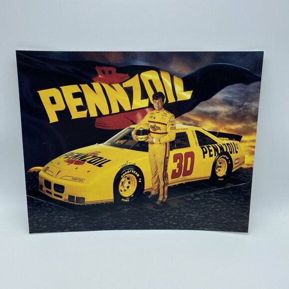Michael Waltrip #30 1995 Pennzoil Car 8x10 NASCAR Photo of Pontiac Grand Prix - Picture 2 of 7